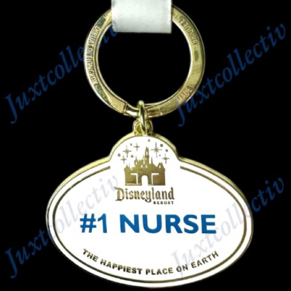 NWT Disneyland Name Tag #1 Nurse Keychain